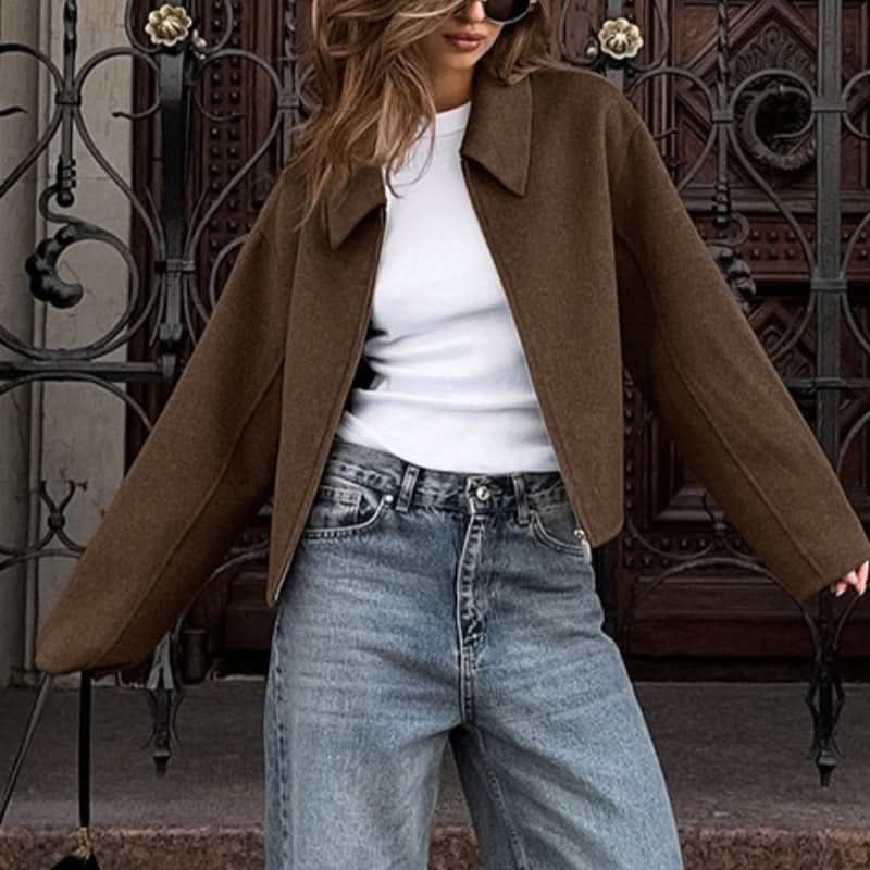 Damen Jacke mit Kragen