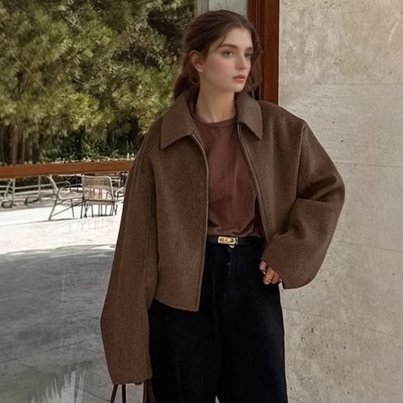 Damen Jacke mit Kragen