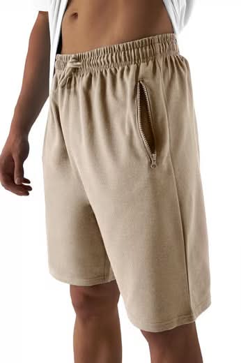 Locker geschnittene Shorts mit Kordelzug und Taschen