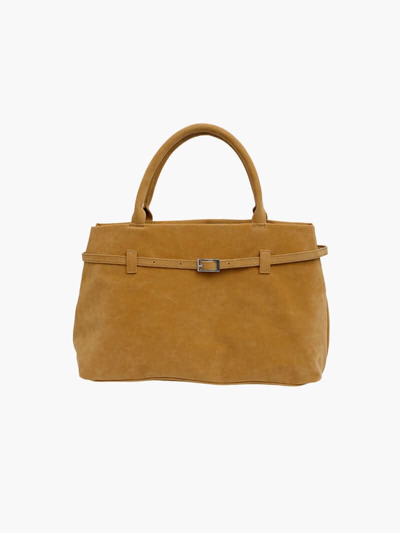 Handtasche mit Überschlag und Henkeln