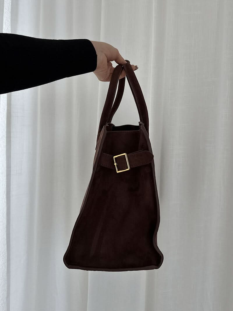 Große Handtasche mit Henkeln und Struktur-Oberfläche