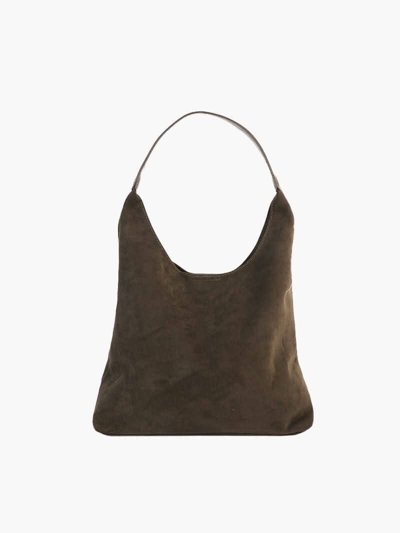 Schultertasche mit schlichtem Design und großem Hauptfach