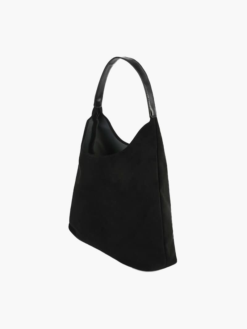 Schultertasche mit schlichtem Design und großem Hauptfach