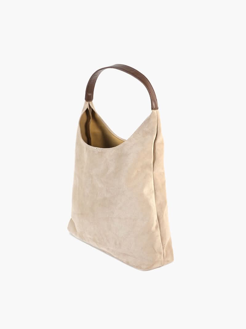 Schultertasche mit schlichtem Design und großem Hauptfach