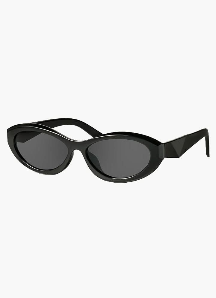 Schmale Sonnenbrille mit geschwungenem Rahmen