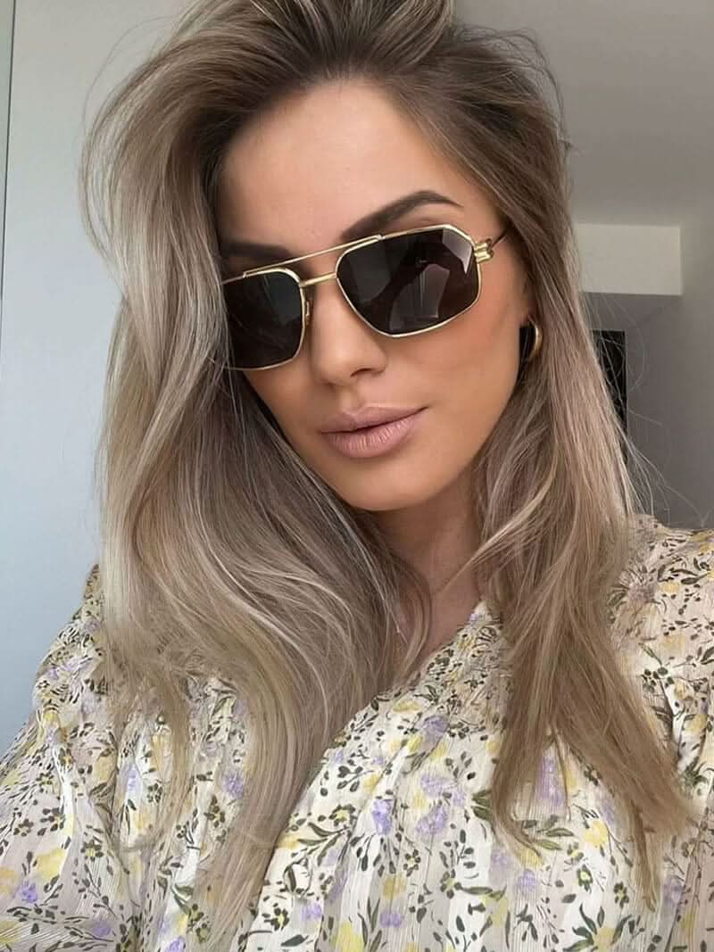 Sonnenbrille im Aviator-Stil mit Metallrahmen