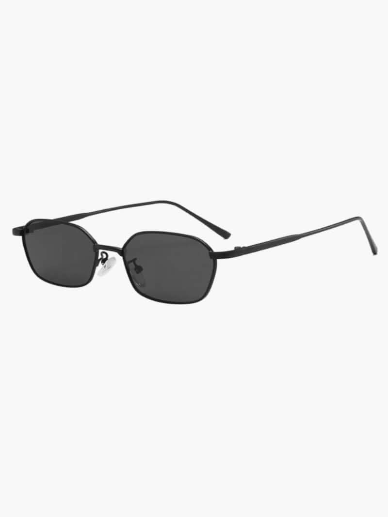 Sonnenbrille mit Metallrahmen und eckigen Gläsern