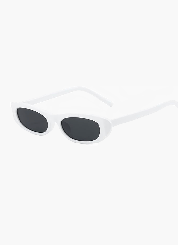 Sonnenbrille mit ovalen Gläsern und schmalem Rahmen