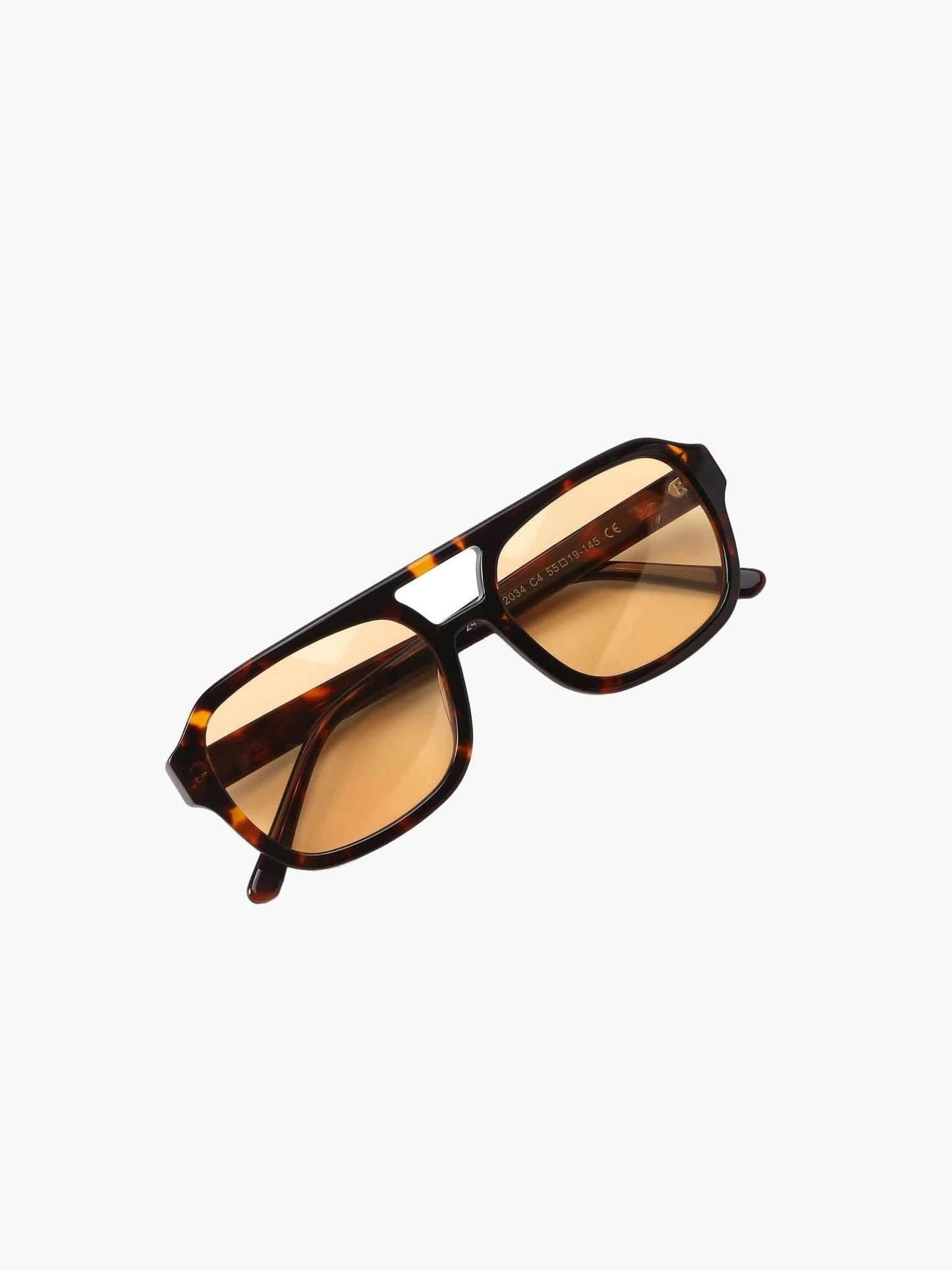 Sonnenbrille mit Retro-Rahmen und breiten Bügeln