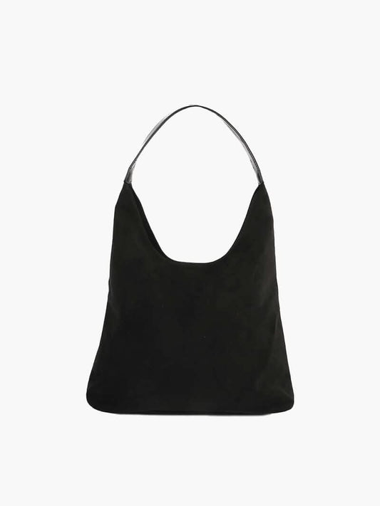 Schultertasche mit schlichtem Design und großem Hauptfach