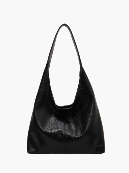 Weiche Schultertasche mit breitem Trageriemen